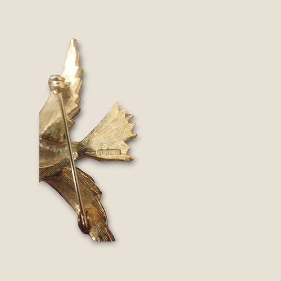 Vintage Sphinx Swallow Birds Rhinestone Brooch - Picture 3 of 3